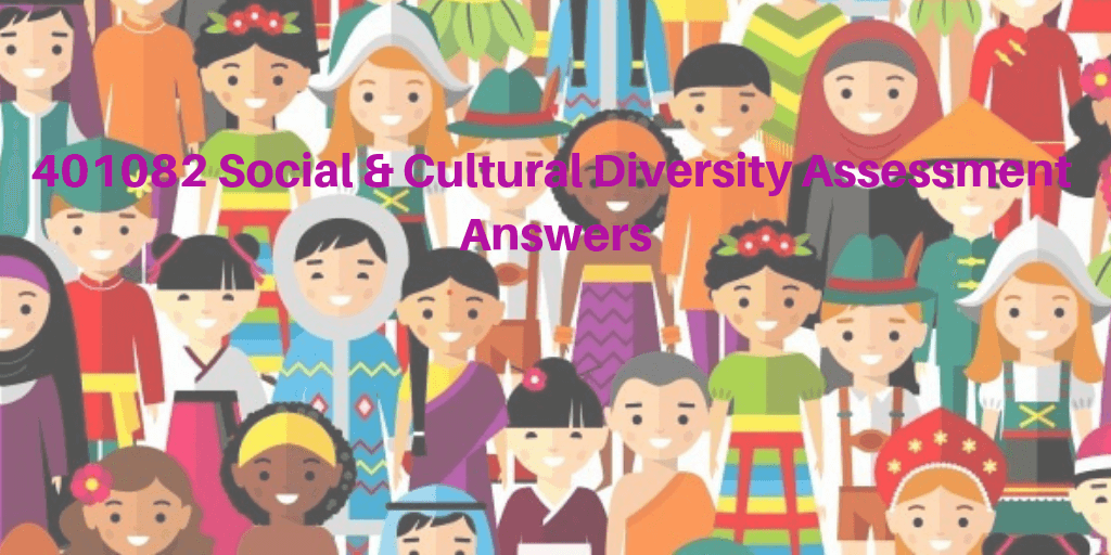 401082 Social & Cultural Diversity Assessment Answers