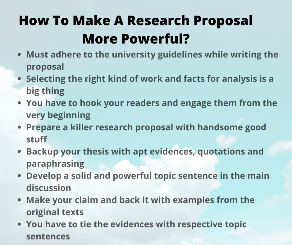 tips to write research proposal