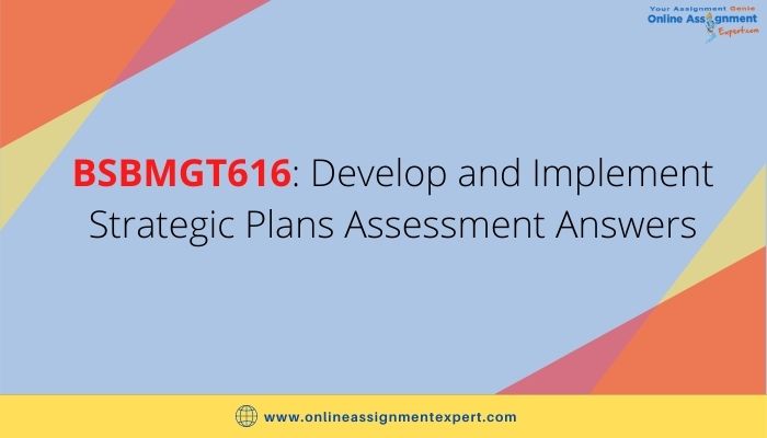 Develop and Implement Strategic Plans Assessment Answers