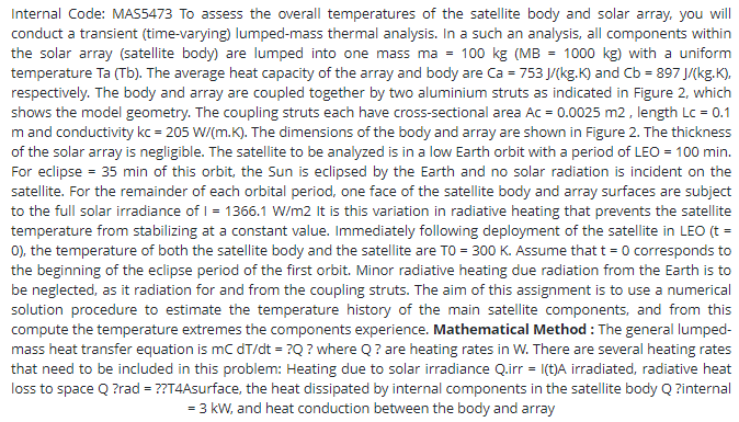 mech2700 computational heat transfer assessment sample