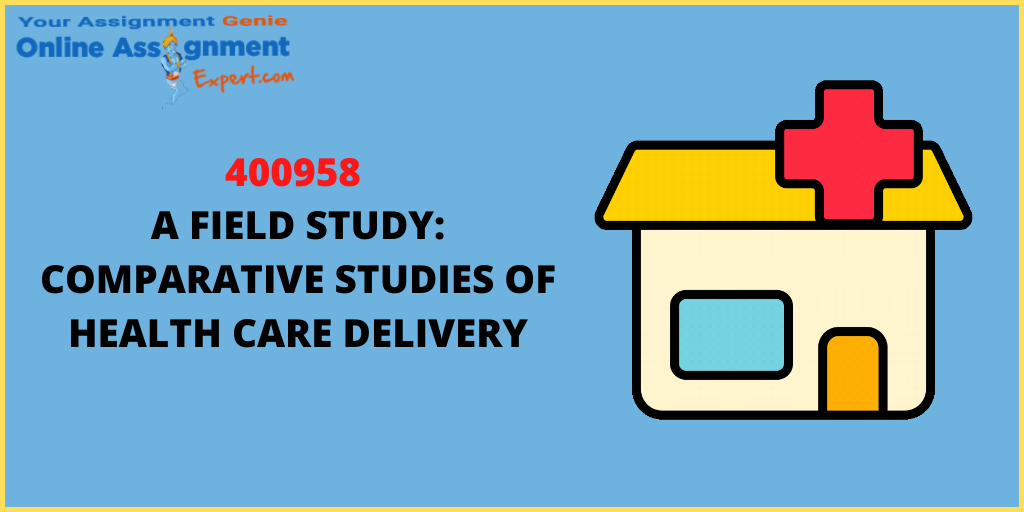 400958 A Field Study: Comparative Studies of Health Care Delivery