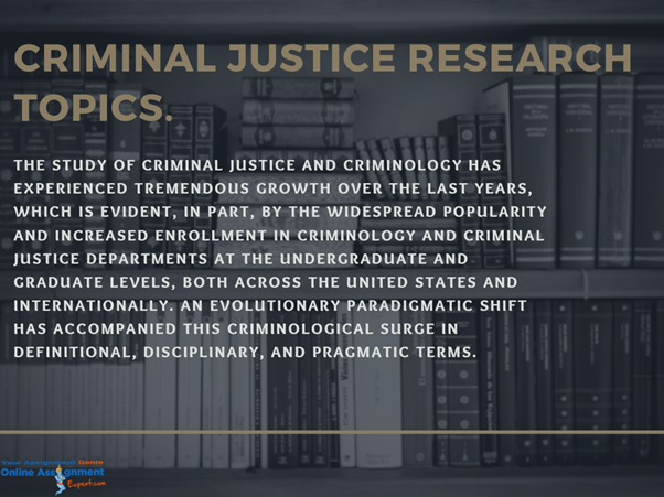 criminal justice research topic