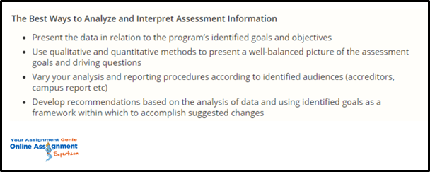 interpret assessment information