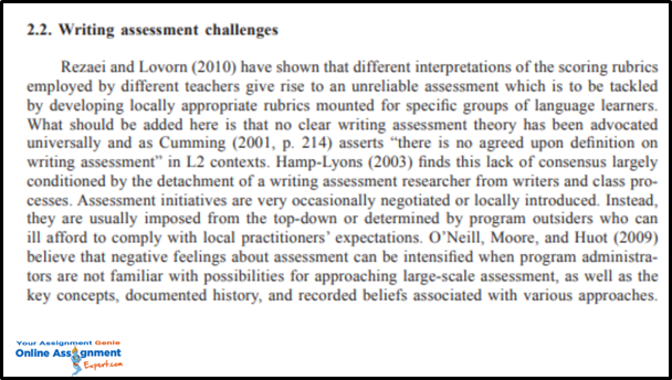 writing assessment challenges