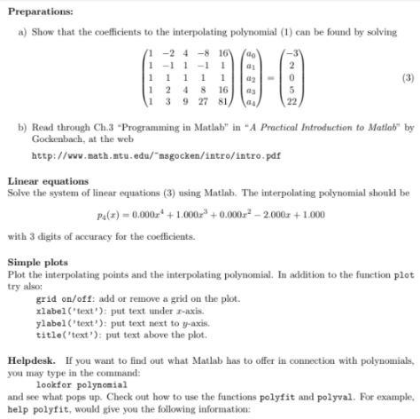 Polynomial Interpolation Sample 3