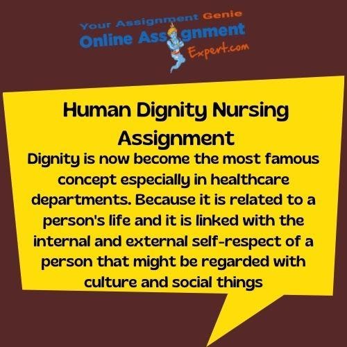 human dignity nursing assignment