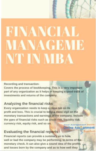 mba financial management assignment