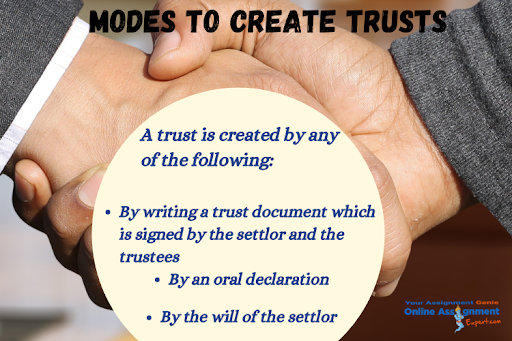 modes to create trusts