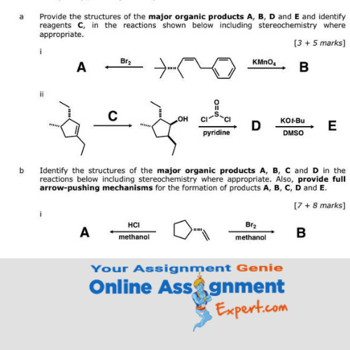 organic chemistry assignment