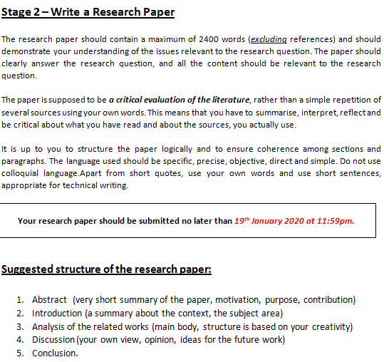write a research paper