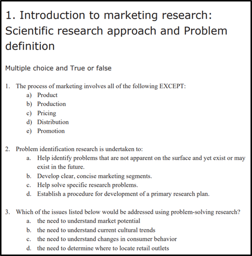 Introduction to marketing research
