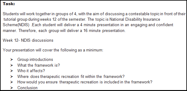 NDIS Discussion