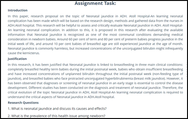 Neonatal Care Assignment Help 1