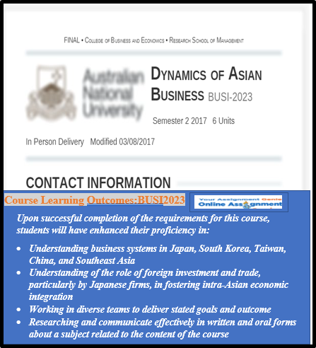 Dynamics of Asian Business Report Writing Help