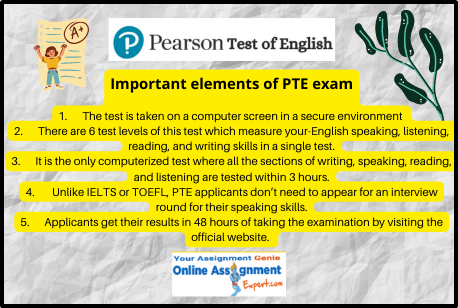 Pearson Test of English Important Elements of PTE Exams