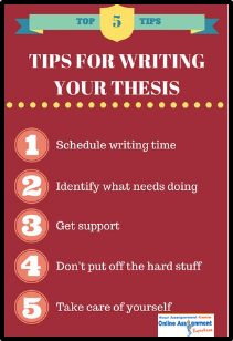 Tips for Writing your Thesis