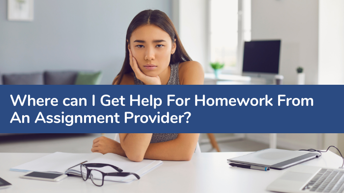 Where can I get help for homework from an assignment provider?