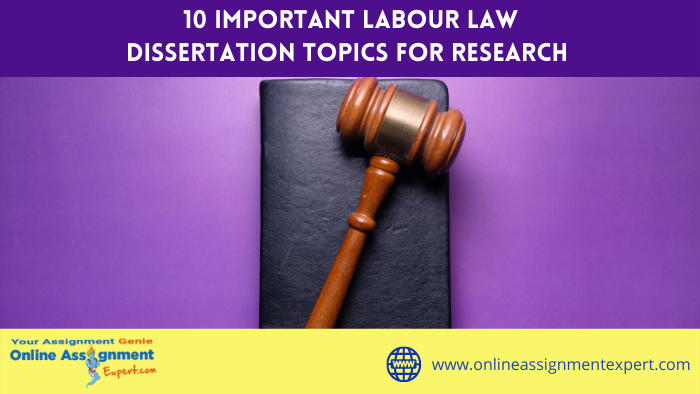 10 Important Labour Law Dissertation Topics for Research