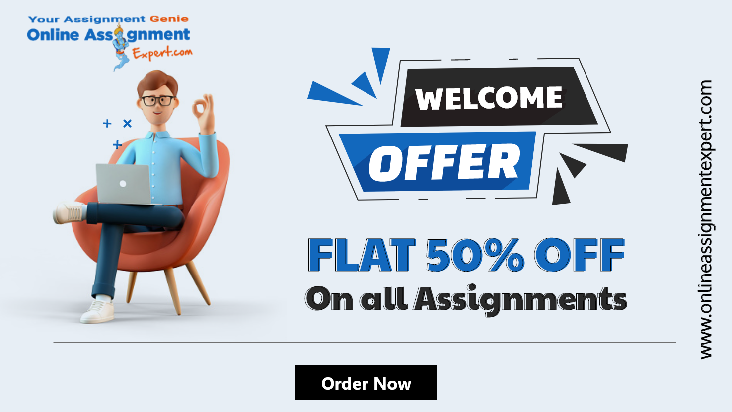 Get FLAT 50% OFF On All Assignments With Online Assignment Expert's Welcome Offer